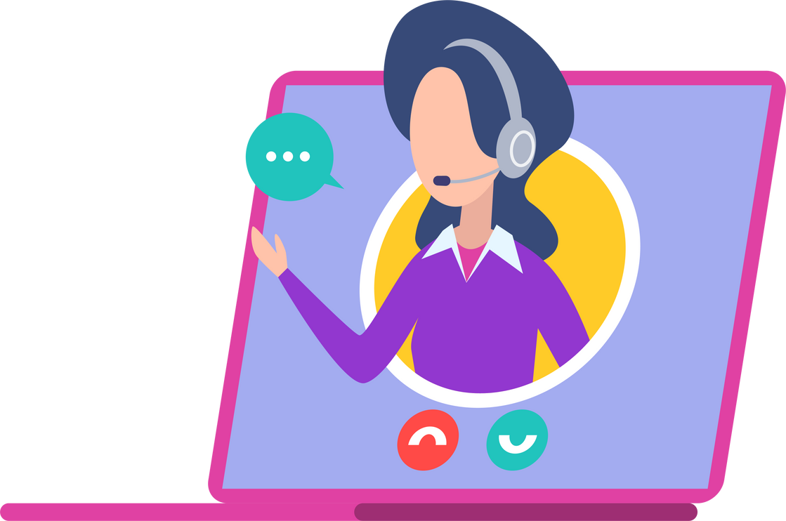 customer service characters virtual support agency hotline